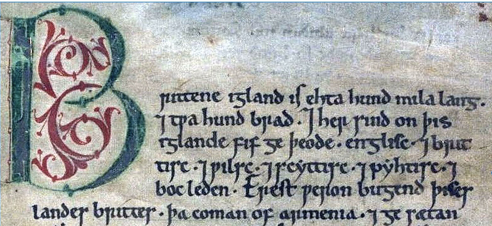 Peterborough Chronicle, first page